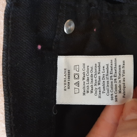 EUC Everlane Black High-Rise Skinny Jeans  Sz 27 - Picture 9 of 15